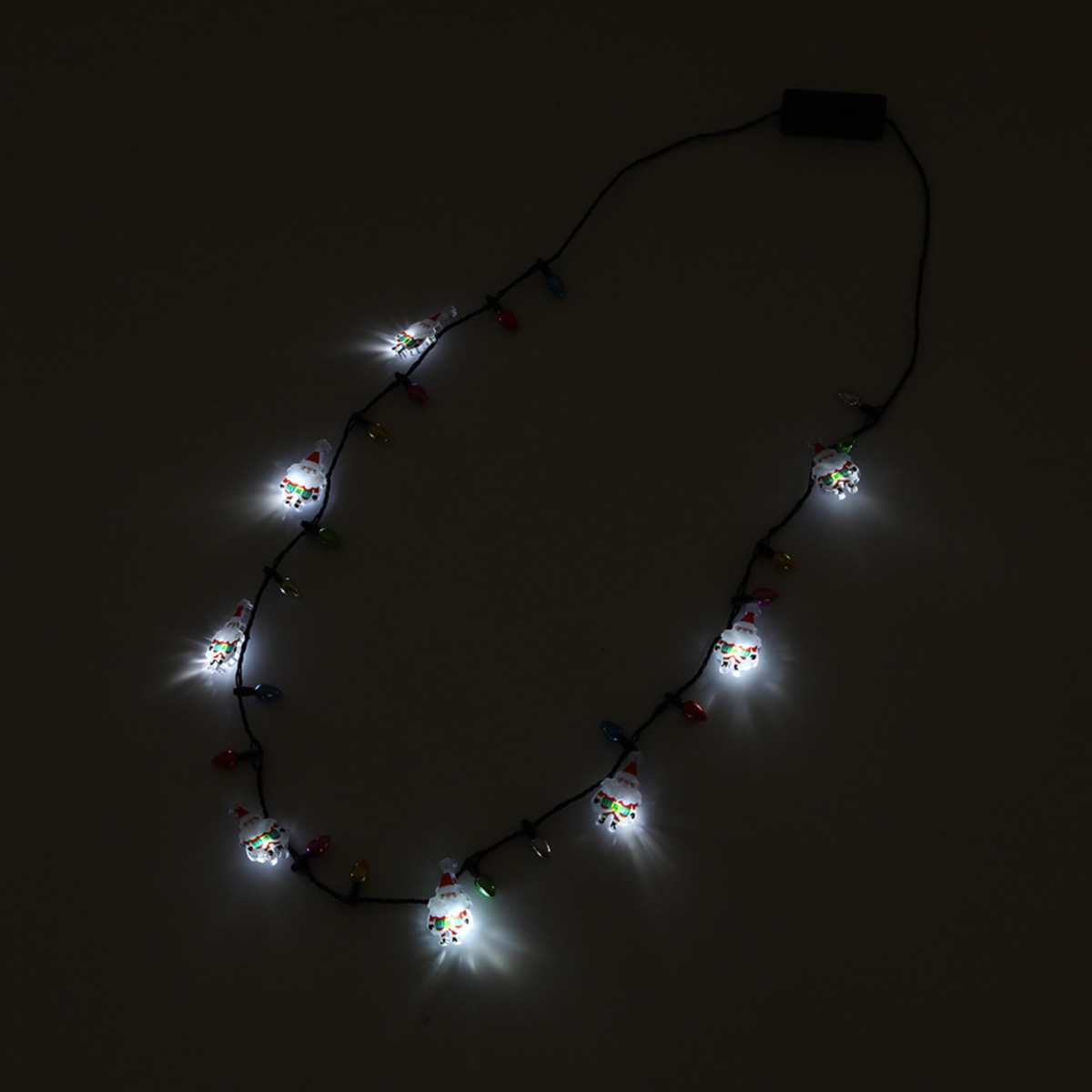 Christmas Tree Santa Necklace Party LED Light 7