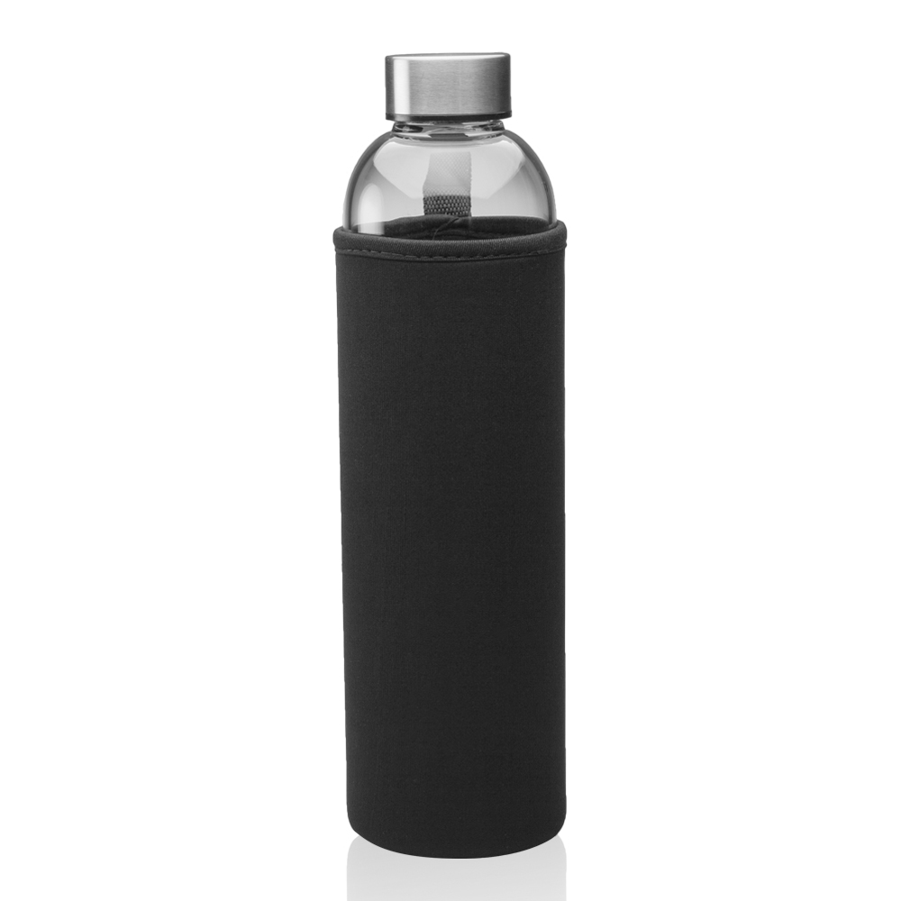 34 oz. Aarthus Glass Water Bottles with Carrying Pouch