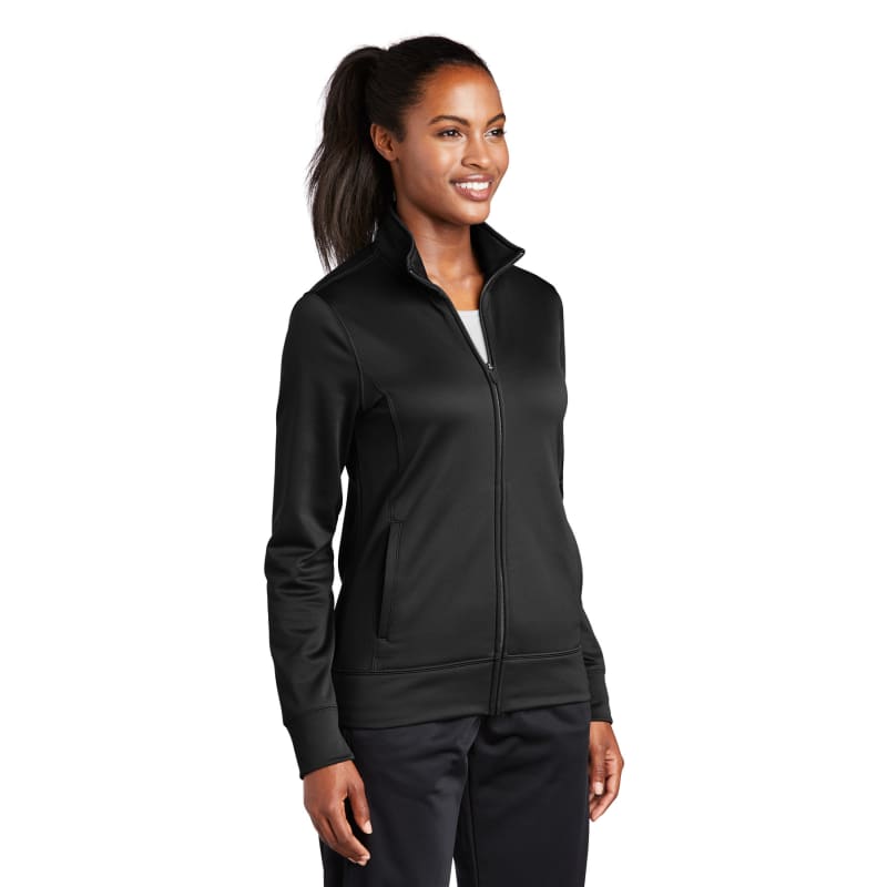 Sport-Tek Women's Sport-Wick Fleece Full-Zip Jacket. 6