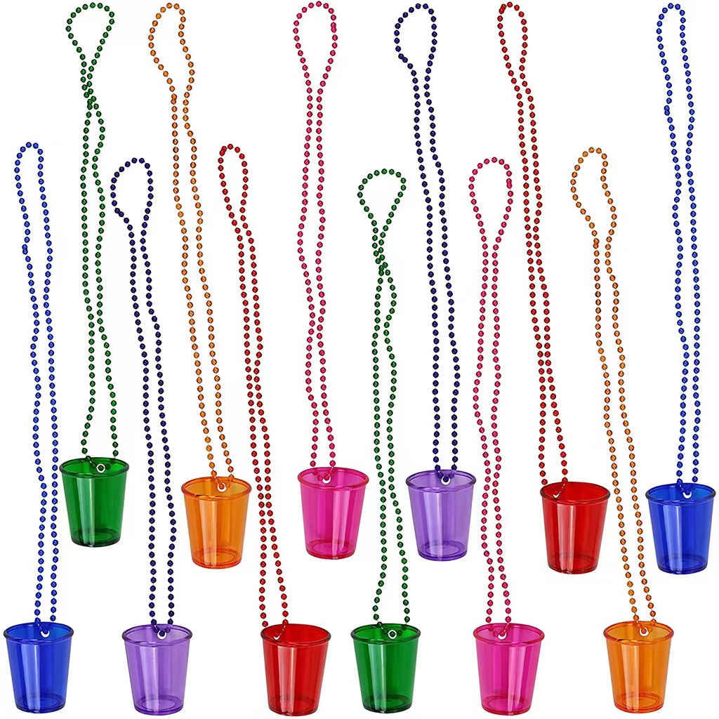 Plastic Customizable Shot Glass Necklace 2