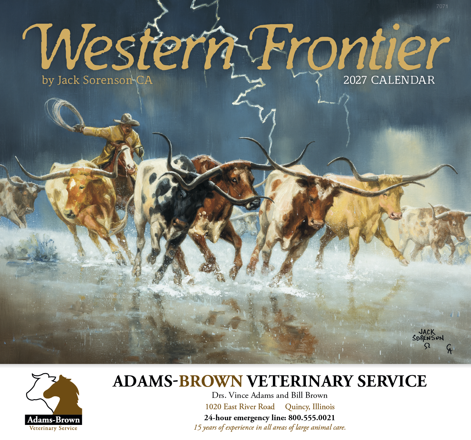 Good Value™ Western Frontier - Stapled Calendar 48