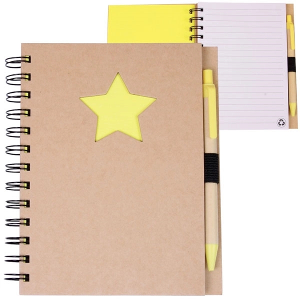 Promo Recycled Die Cut Heart Notebooks with Pen 3