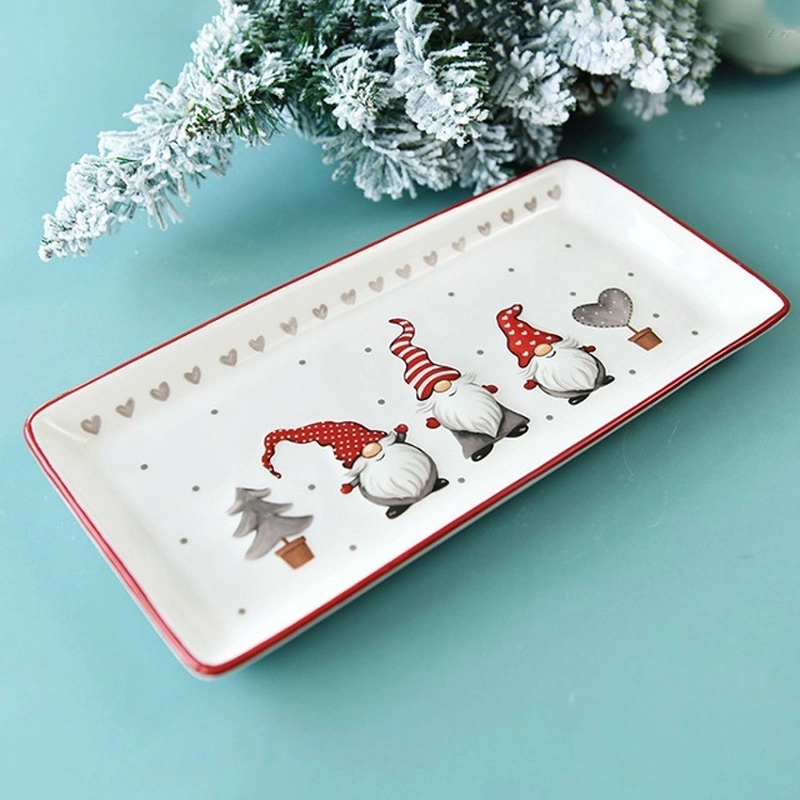Rectangular Christmas Plate 4