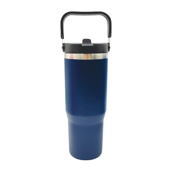 30 oz. Vacuum Insulated Travel Tumbler with Flip Straw 9