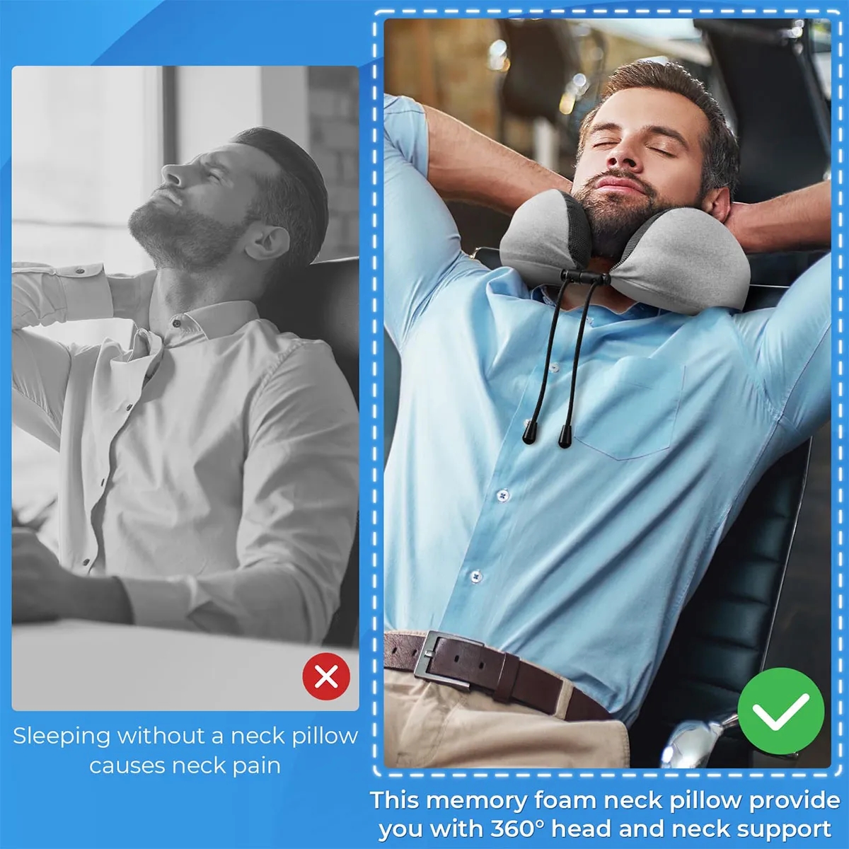 Travel Pillows with Eye Mask for Sleeping Airplane 2