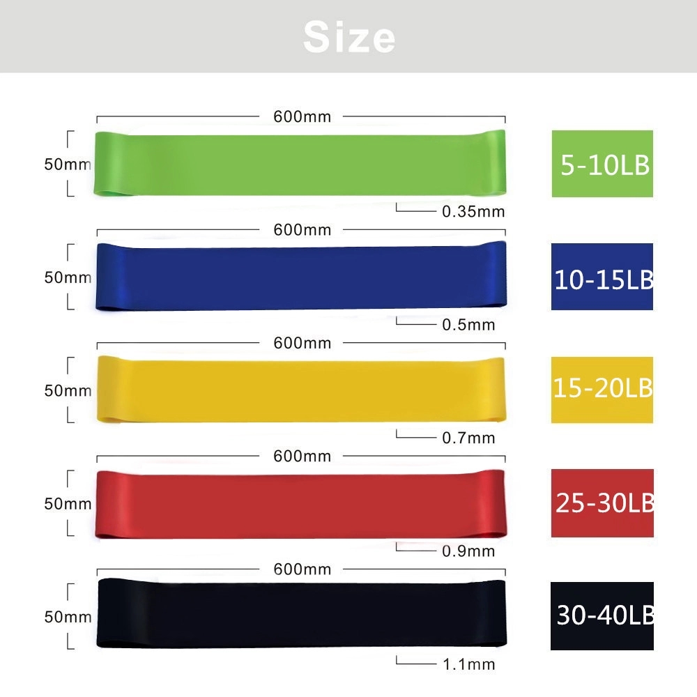 5 Piece Fitness Resistance Bands 4