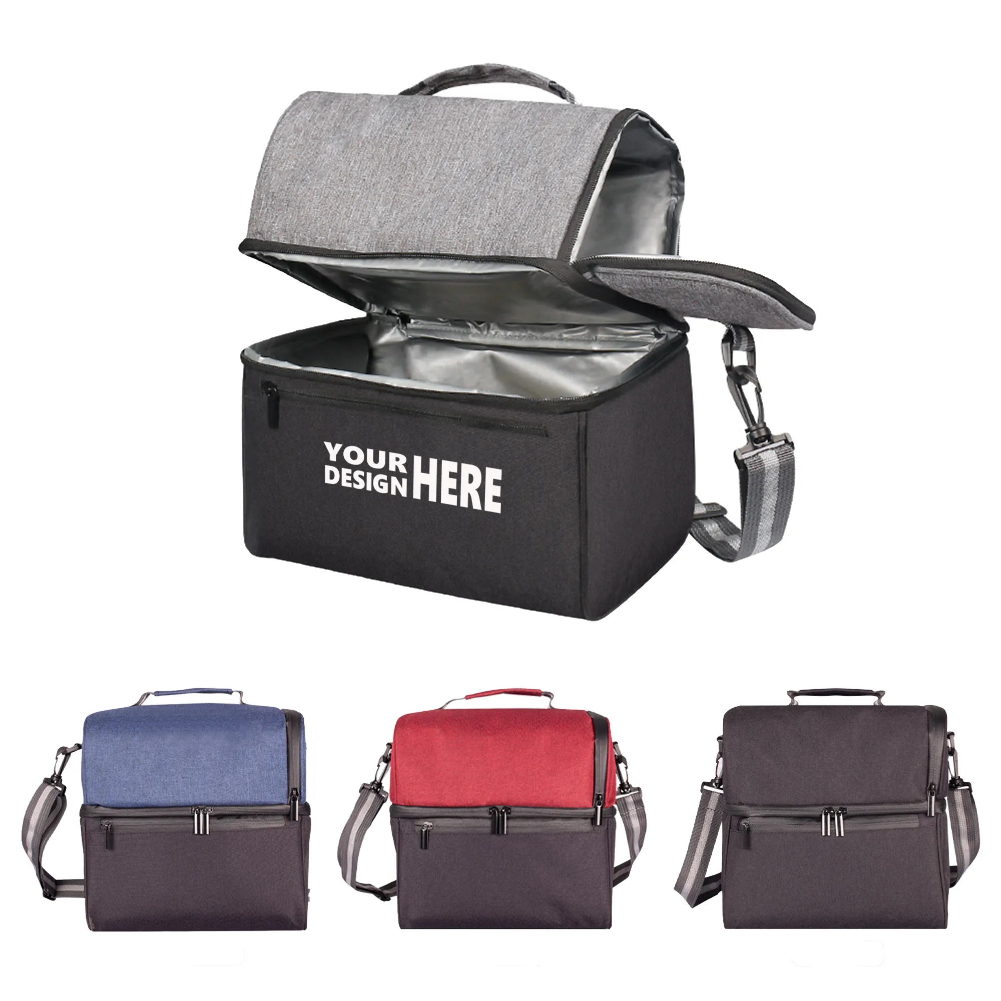 Insulated Double-Layer Outdoor Picnic Bag 8