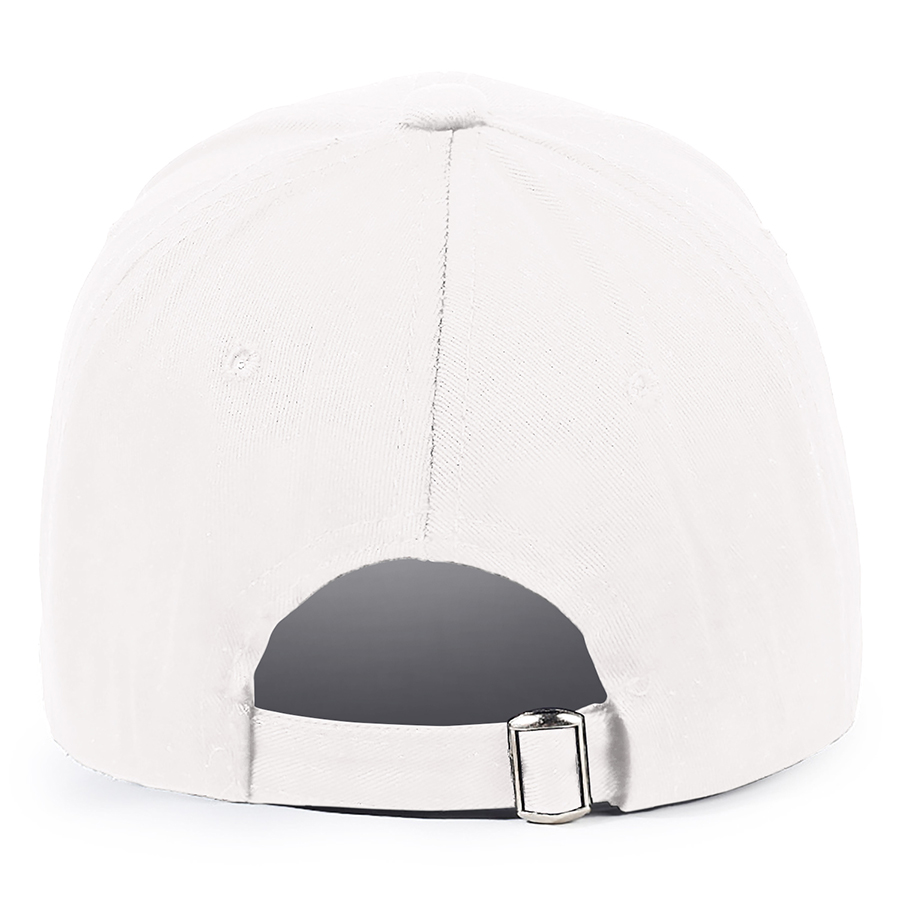 Stock Solid Color Cotton 6-Panel Baseball Cap w/ D-Ring 24