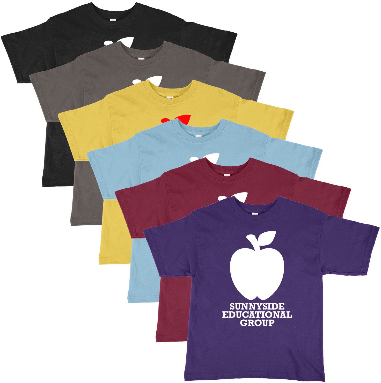 M&o Youth Gold Soft T-Shirt 100% Cotton Screened, custom youth shirt with logo imprint 15