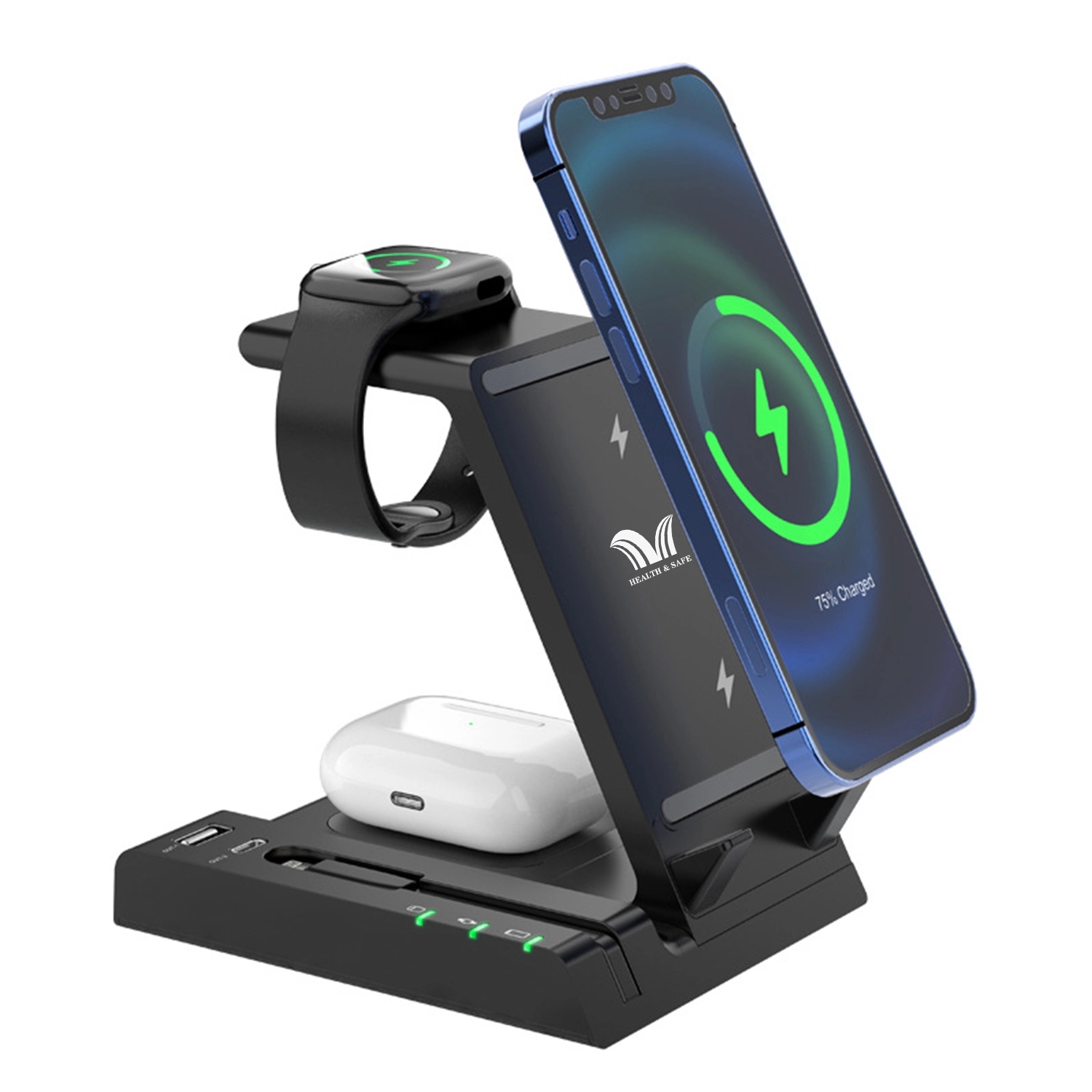 Wireless Charger 6 In 1 Fast Charging Station 15W 1