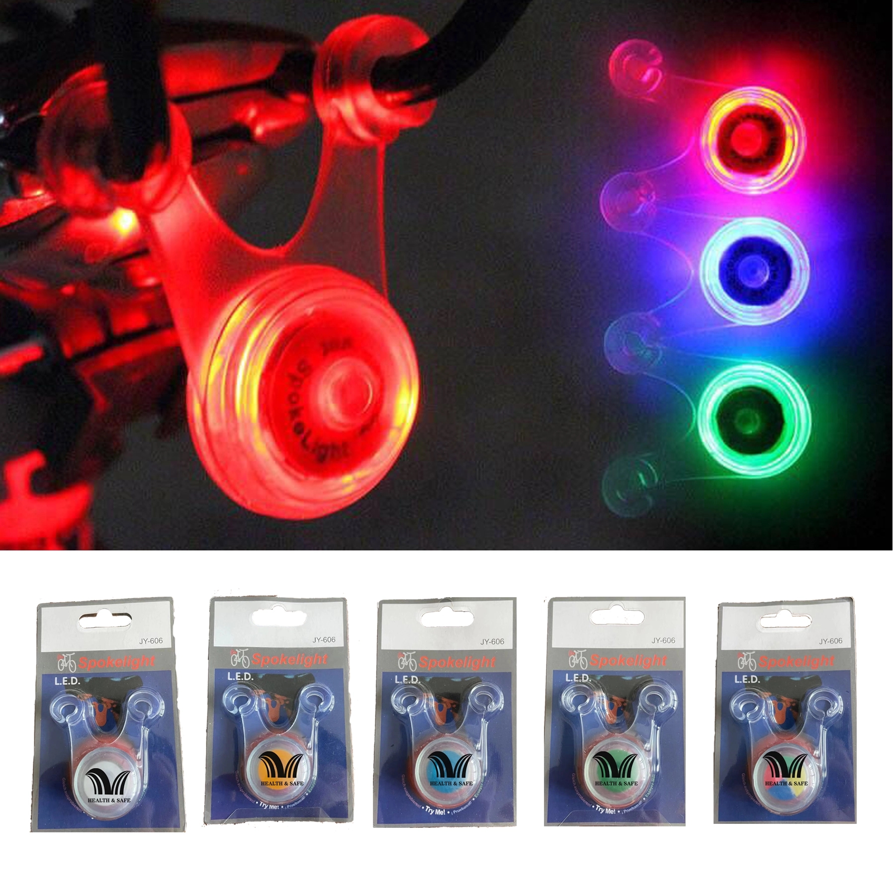 Mountain Bike Light Bicycle Accessories Warning Headlight 2