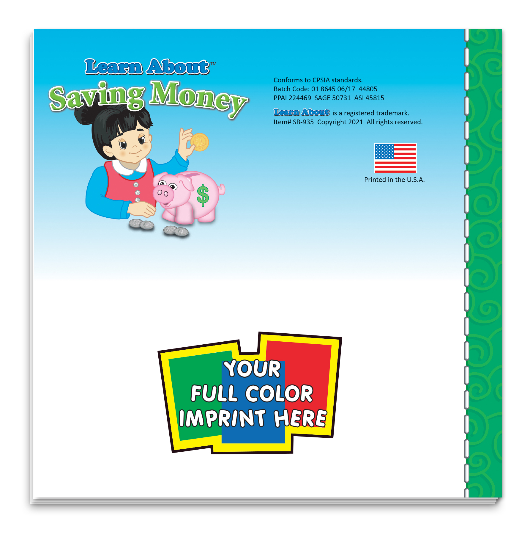 Learn About Saving Money Storybook 2