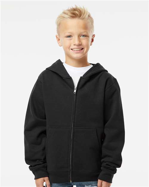 Youth Midweight Full-Zip Hooded Sweatshirt - SS4001YZ 34
