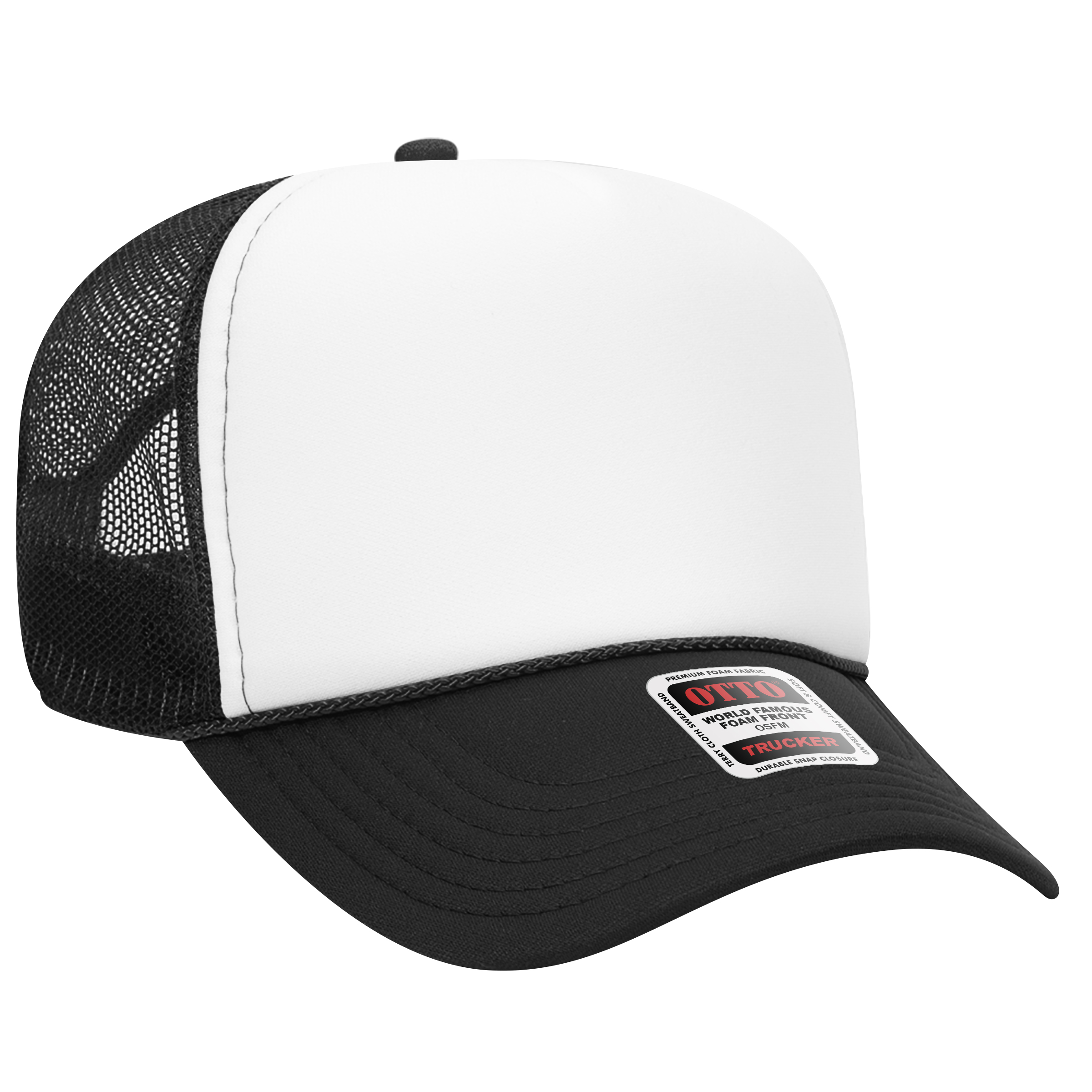 OTTO CAP® 5 Panel Mid Profile Mesh Back Trucker Hat 6