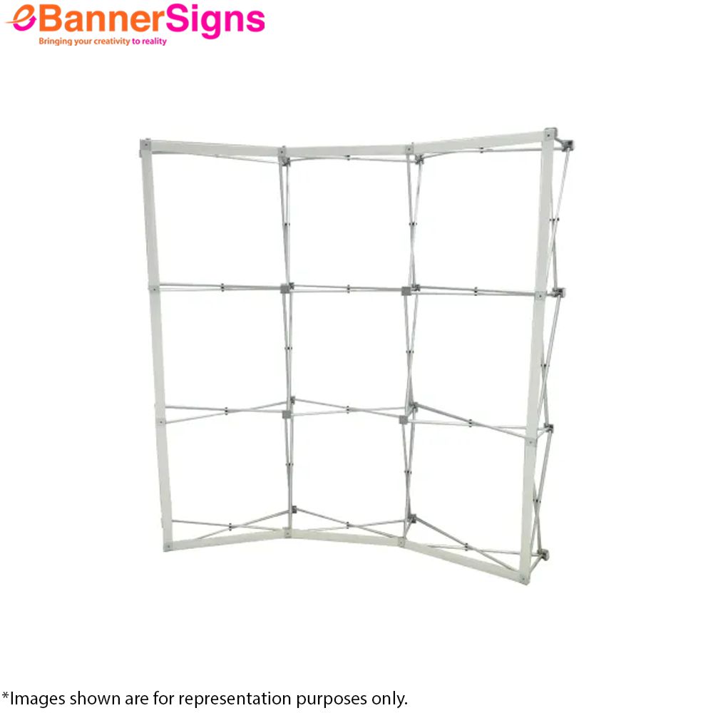 Step & Repeat Fabric Pop Up Curved Display (Graphics + Hardware) 6