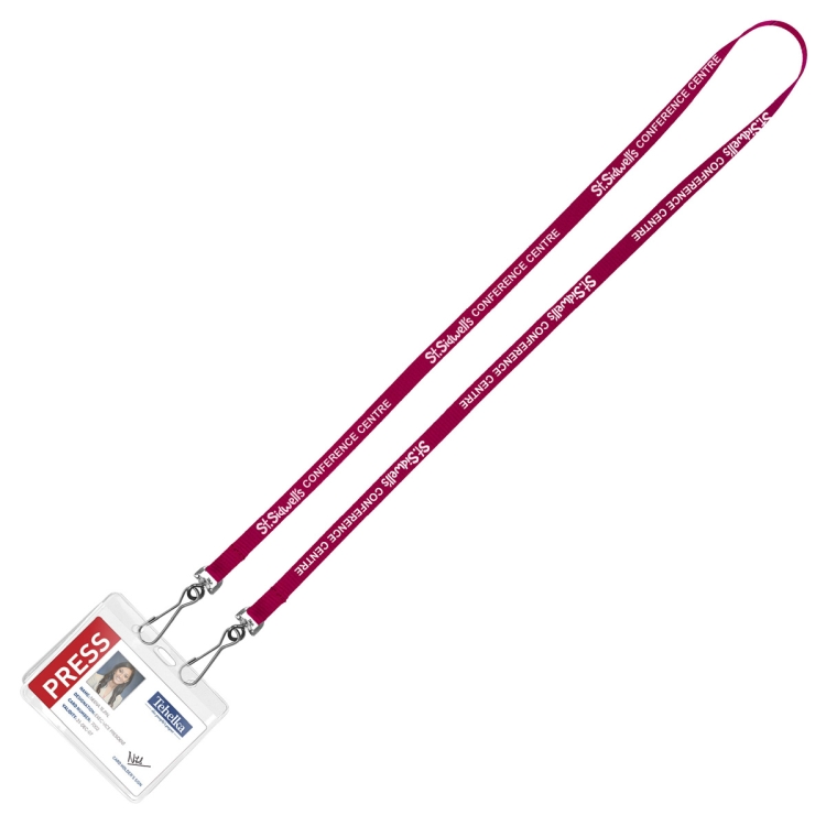 "CULVER" 3/4" Width Dual Attachment Silkscreen Polyester Lanyard 15