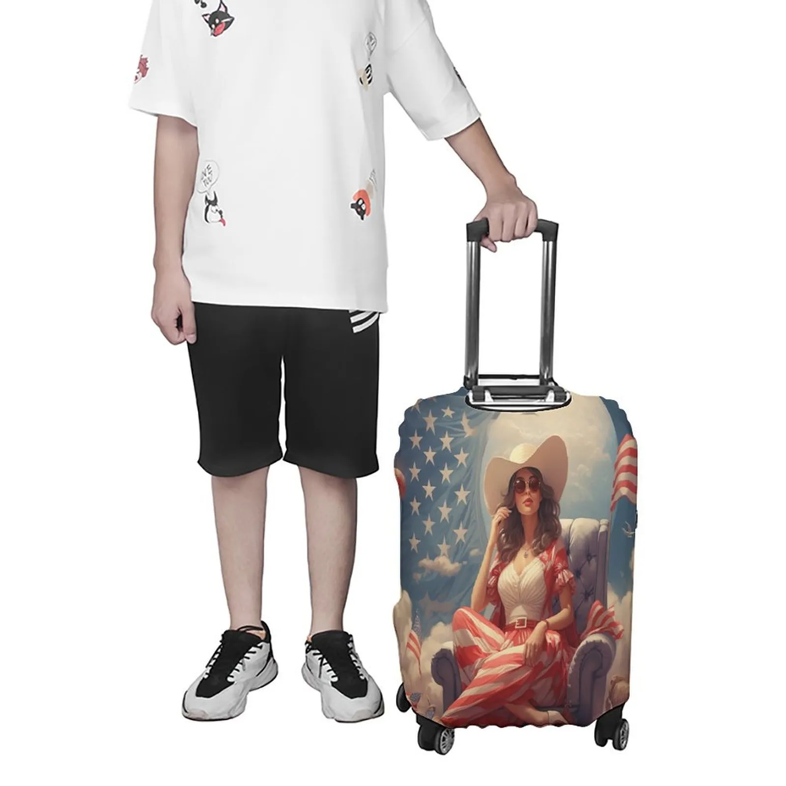 Wholesale Custom Luggage Covers with Logo Bulk Order for Corporate Travel Gifts 4