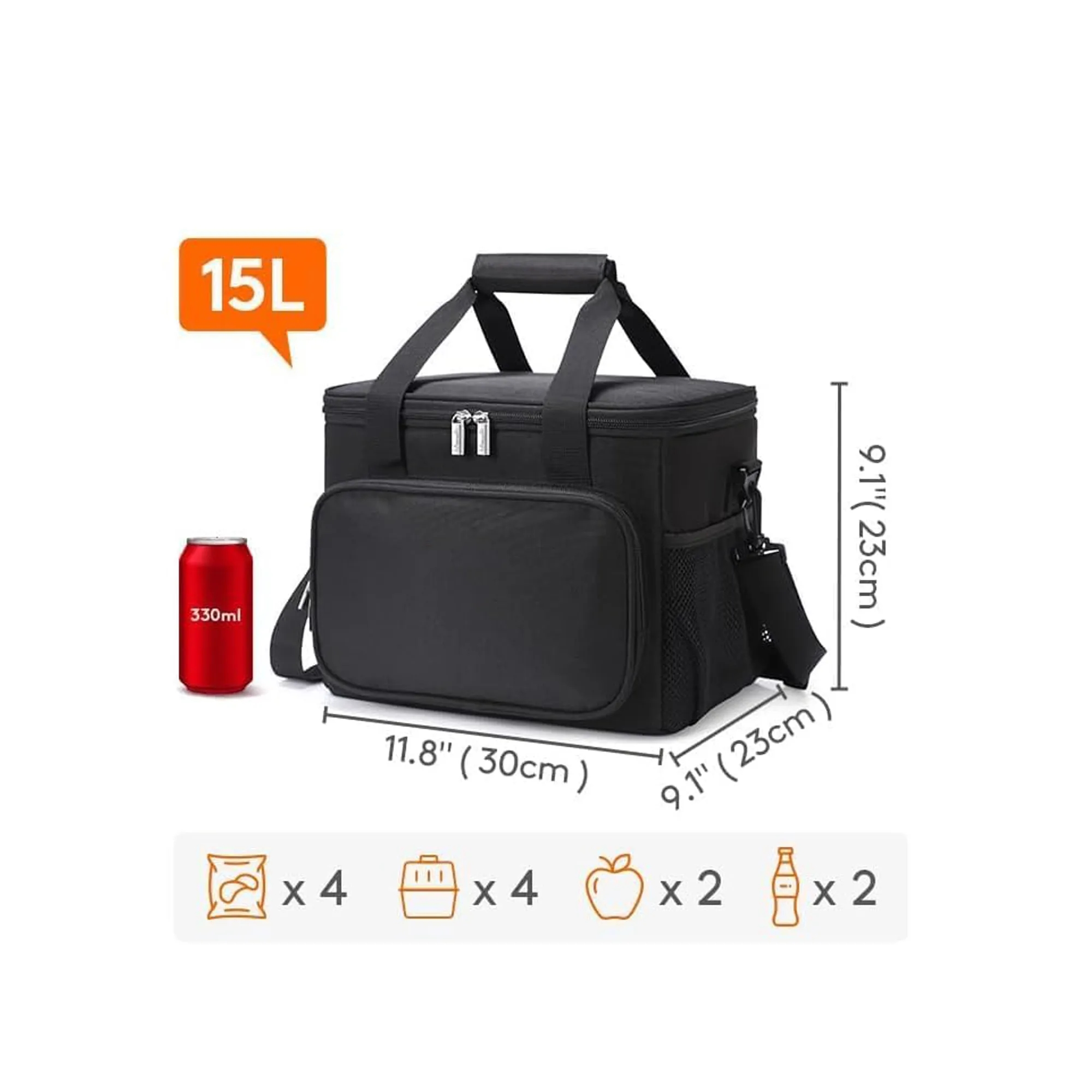Large Capacity Insulated Refrigerated Lunch Bag 6