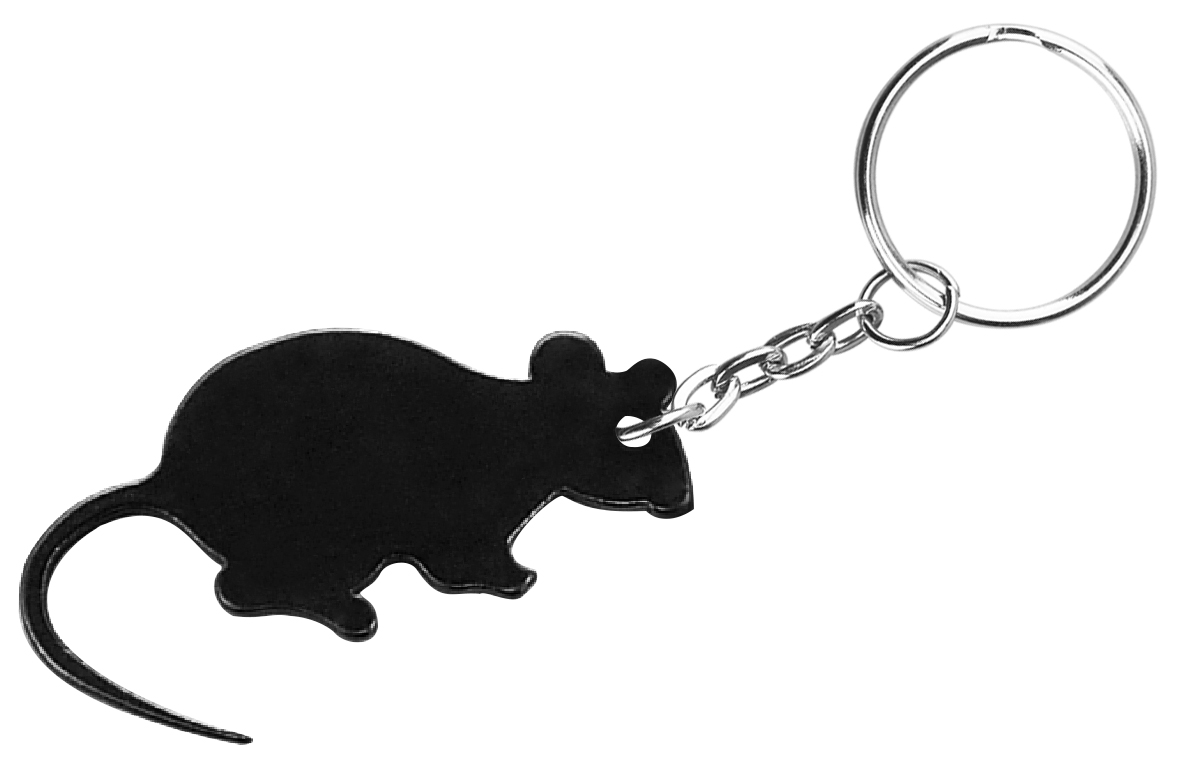 Rat / Mouse shape bottle opener with key chain. 2