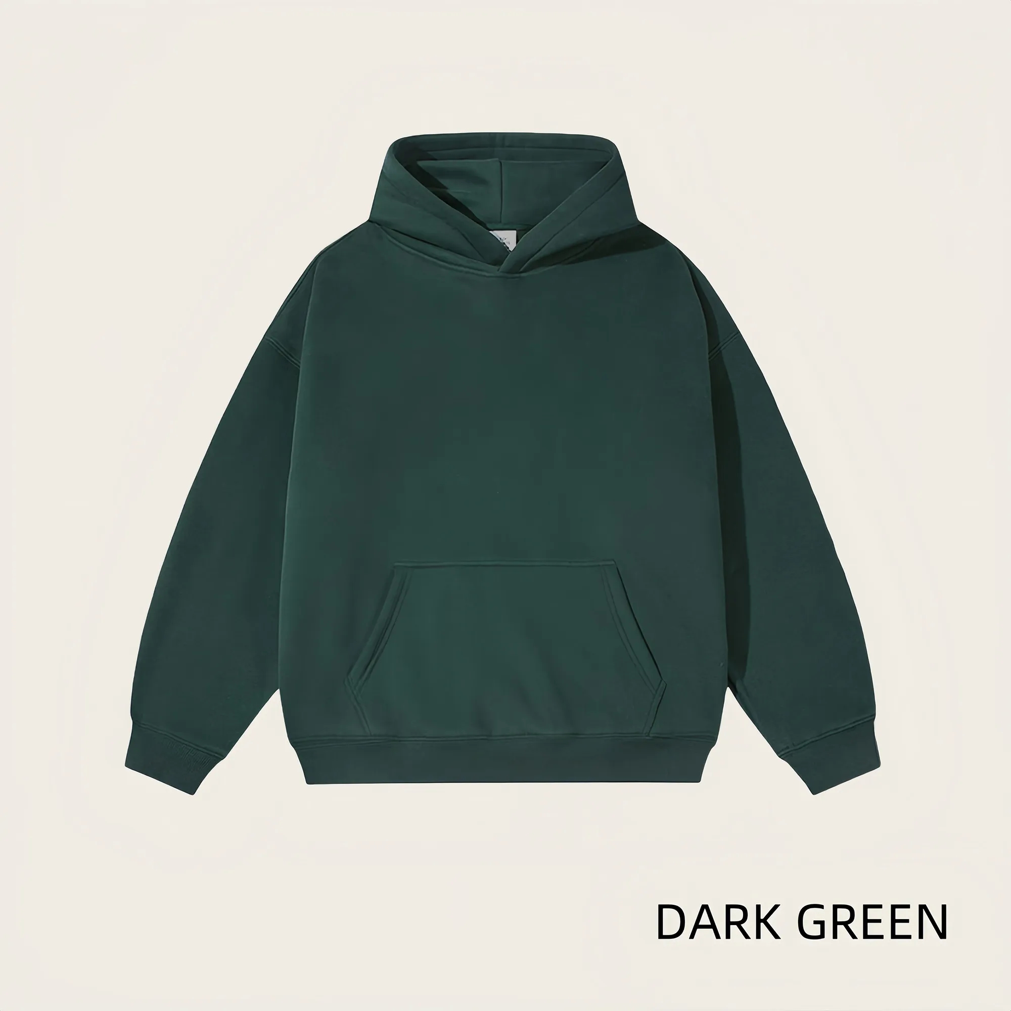 Unisex Cotton Fleece Hoodie, Minimalist Casual Comfort Wear 2