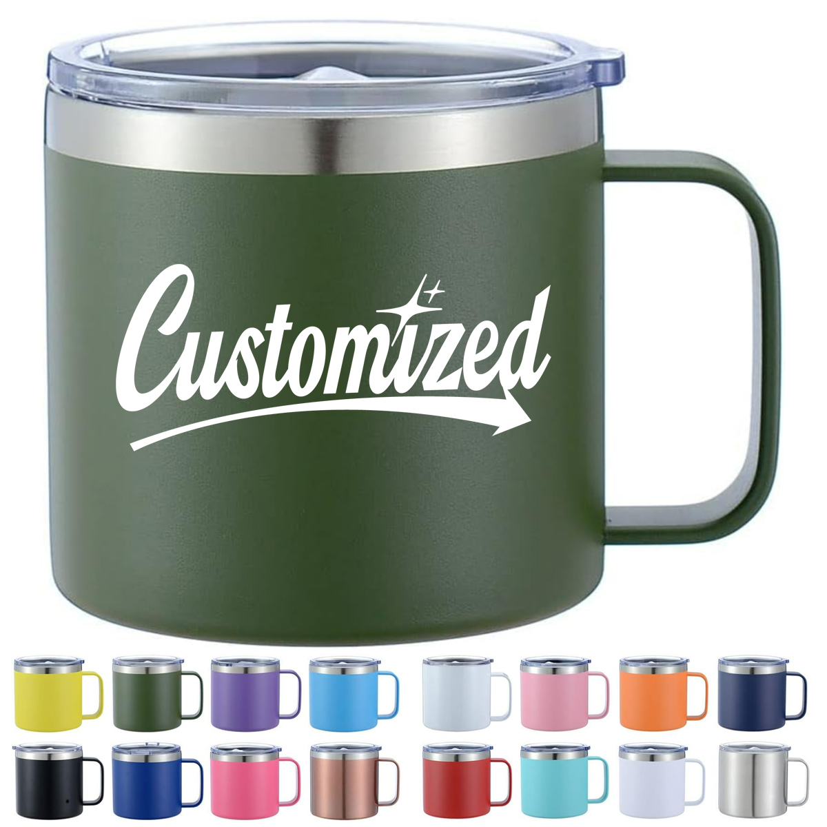 12oz Vacuum Insulated Mug with Handle 5