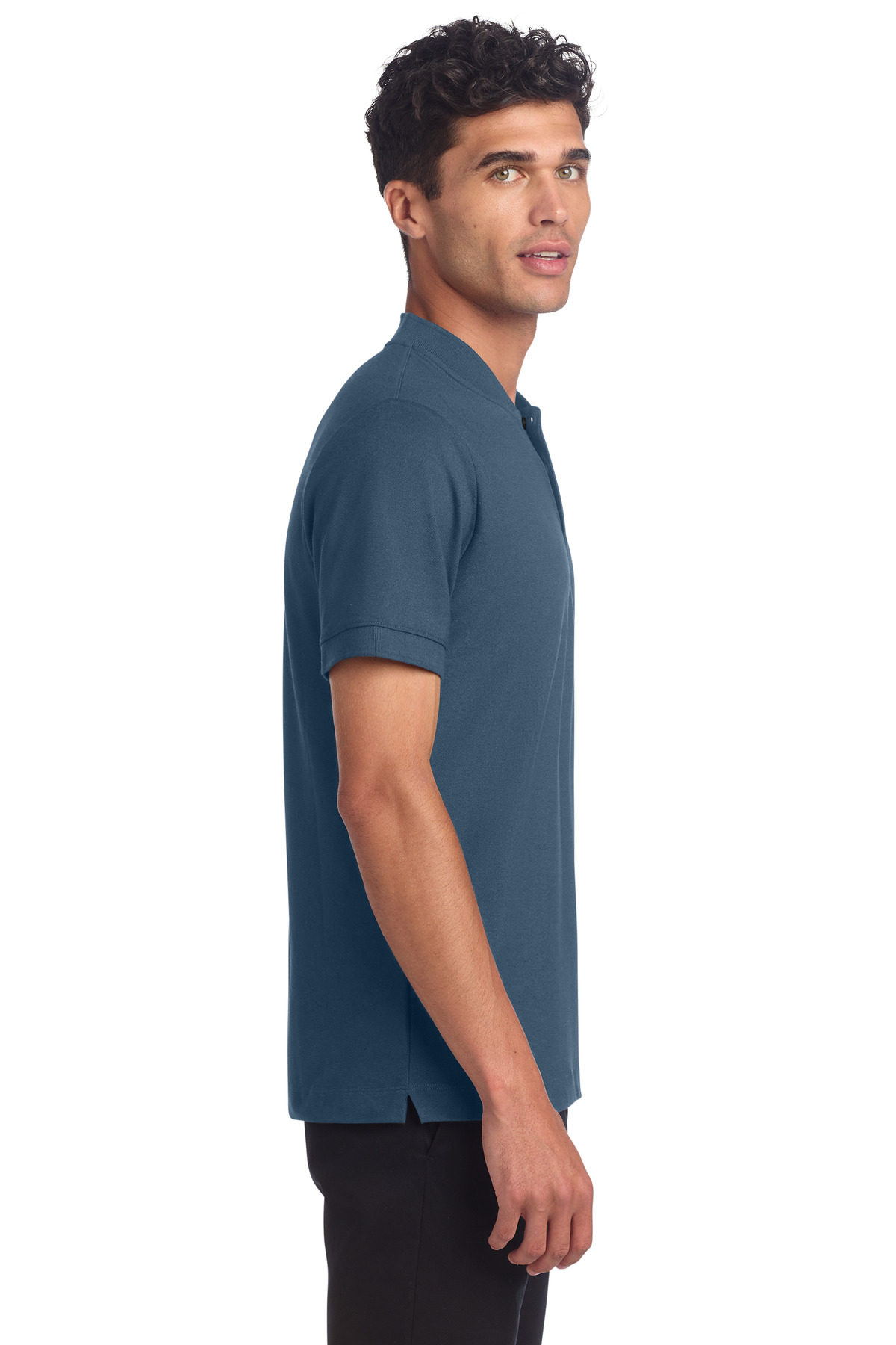 Mercer+Mettle Stretch Pique Henley MM1008 19