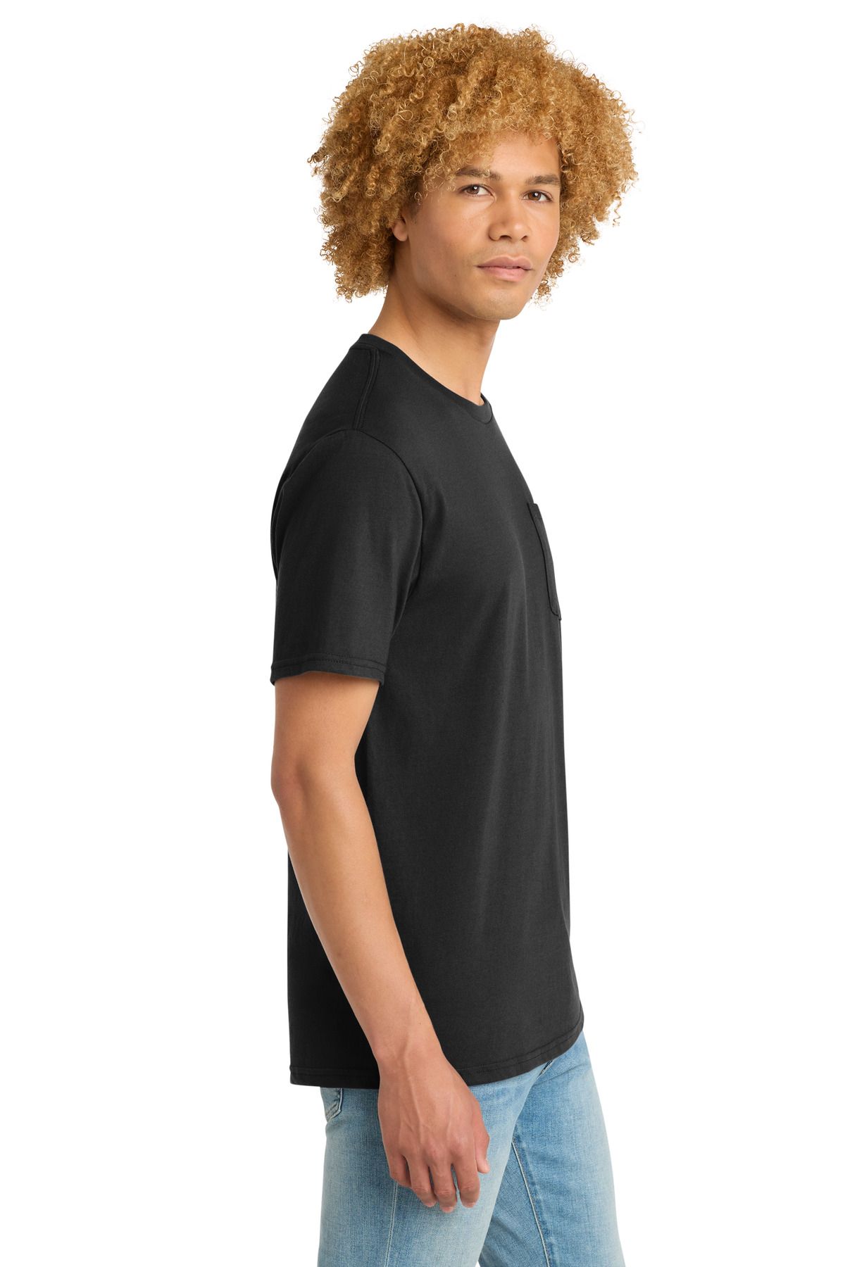 District Very Important Tee with Pocket. DT6000P 6