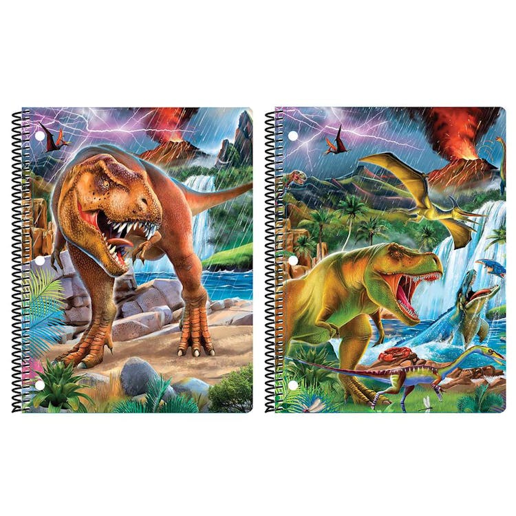 Dinosaur Spiral Bound Notebooks - Assorted 2