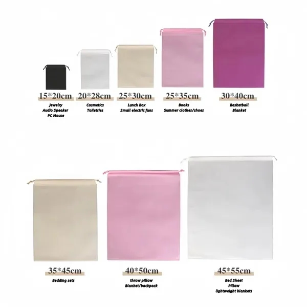 Waterproof Drawstring Bags with Heavy-Duty Durable 16