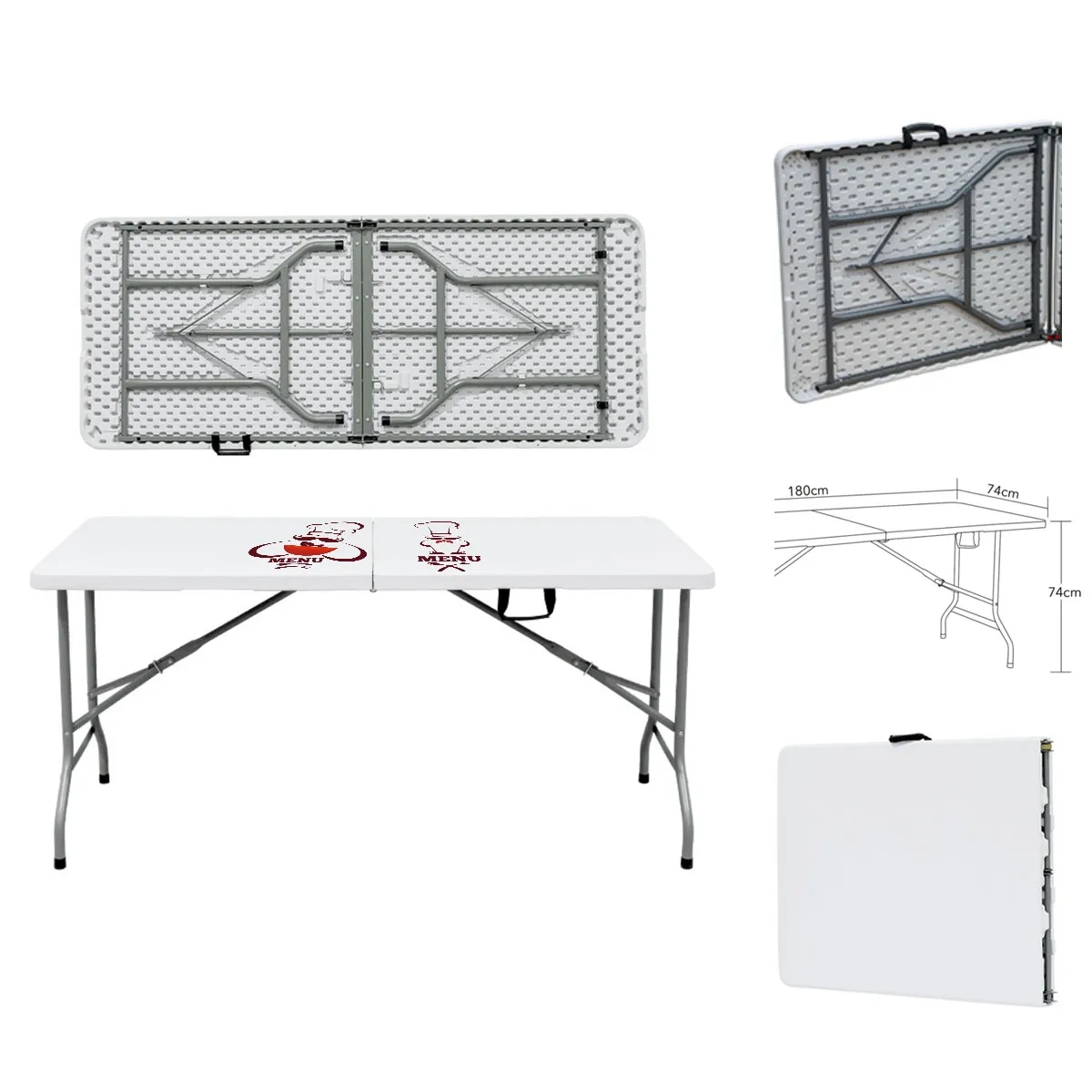6FT Outdoor Events Plastic Folding Table 2