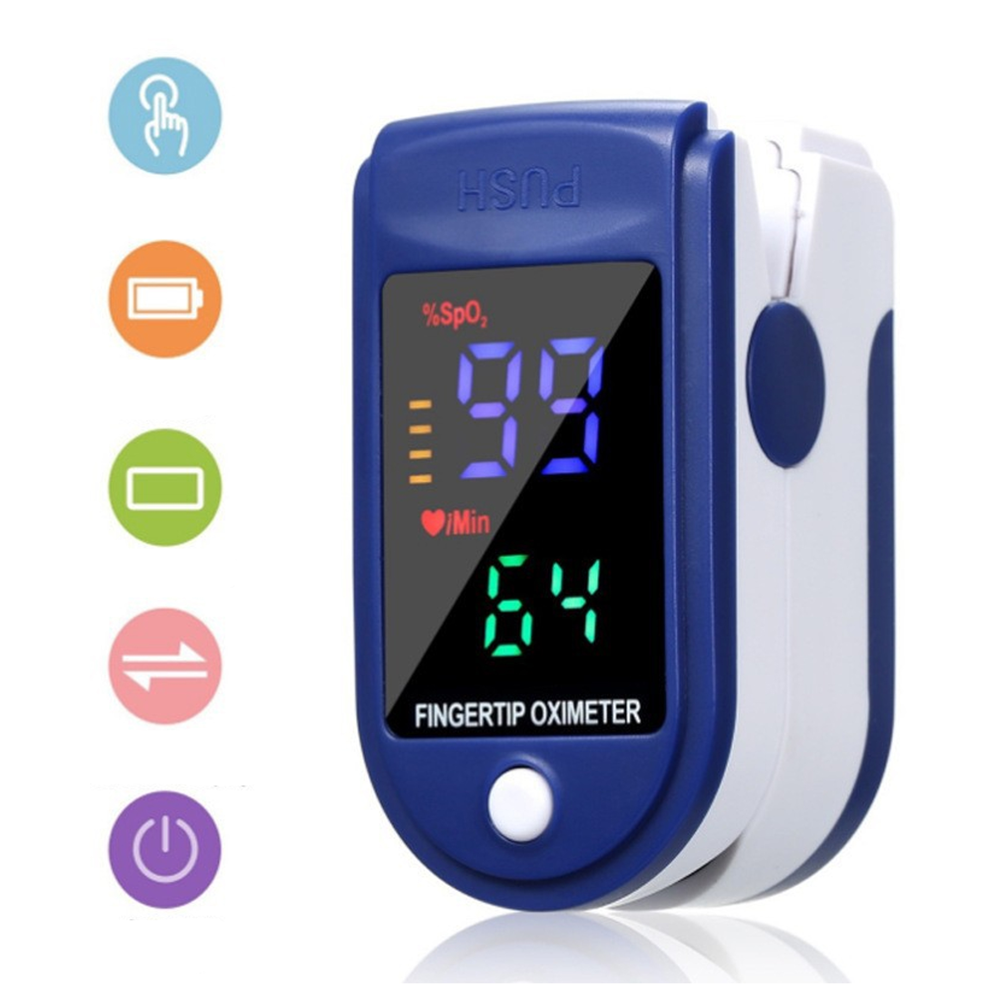 Fingertip Pulse Oximeter Blood Oxygen Saturation Monitor 1