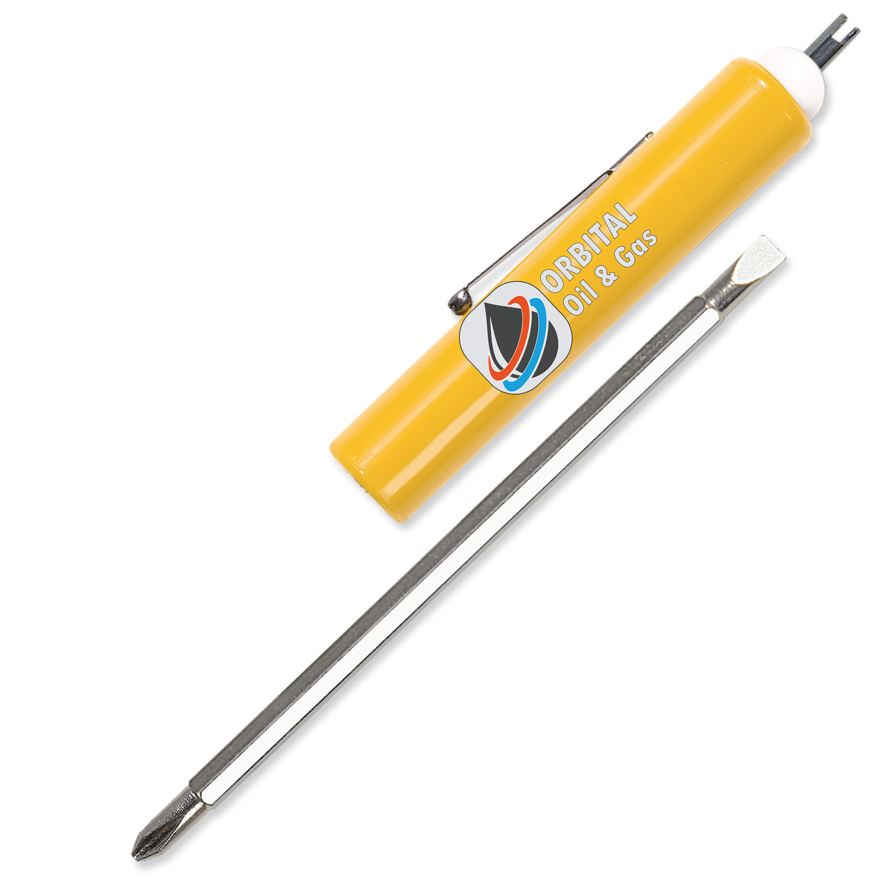 Jumbo Pocket Screwdriver Reversible Flat Blade + Valve Stem 42