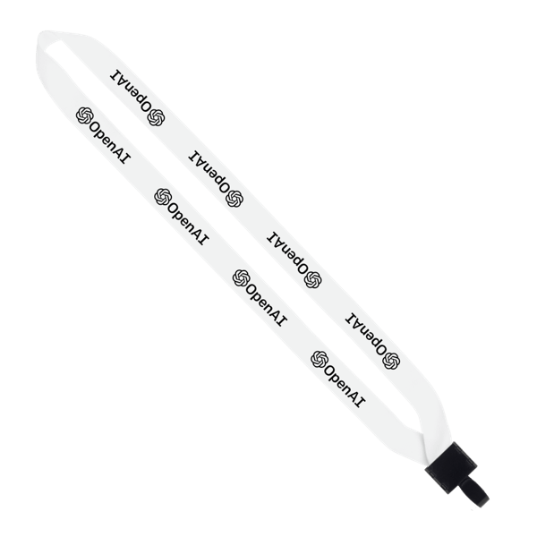 3/4" Polyester Lanyard with Non-Swivel Plastic Hook 37