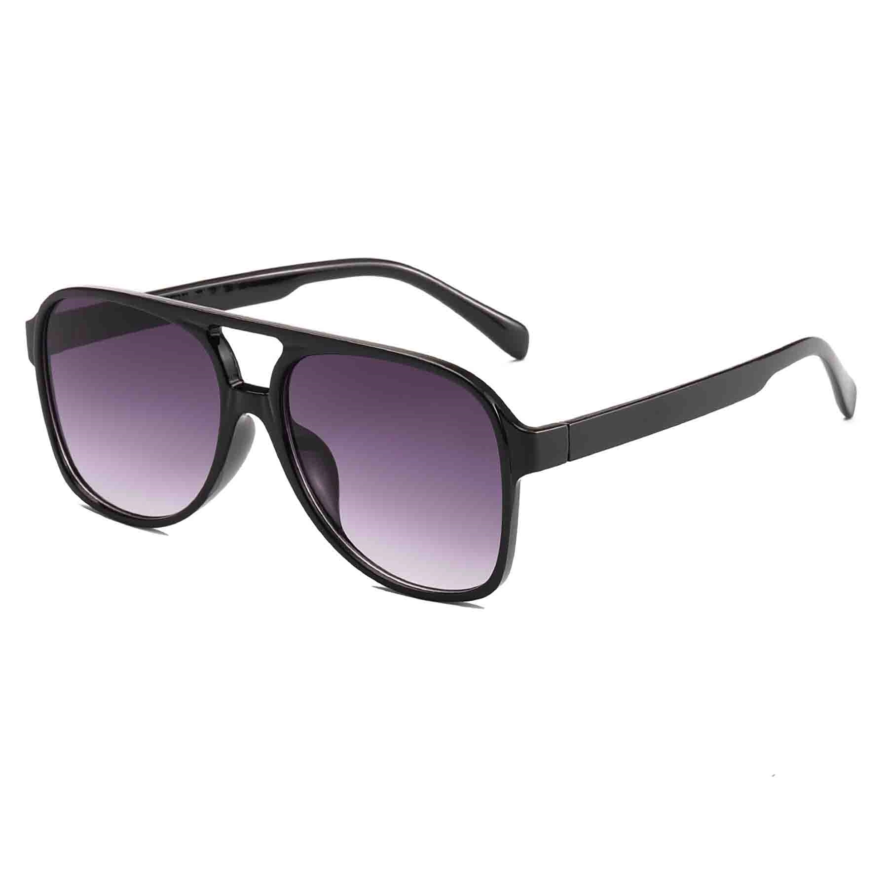 Uv400 Vintage Sunglasses Large Squared Aviator Frame 2