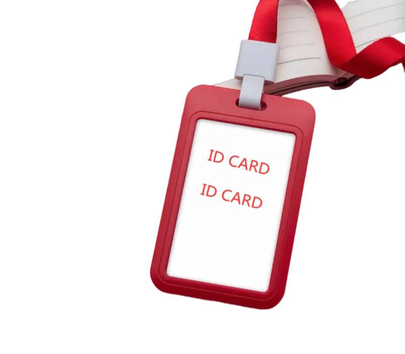 PVC Leather Card Badge Wallet with Lanyard - Style 1 1