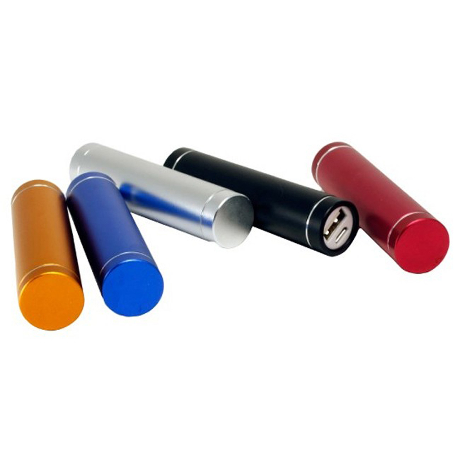 Anodized USA Decorated Aluminum Rockette 2200 mAh Power Bank with Cable 5