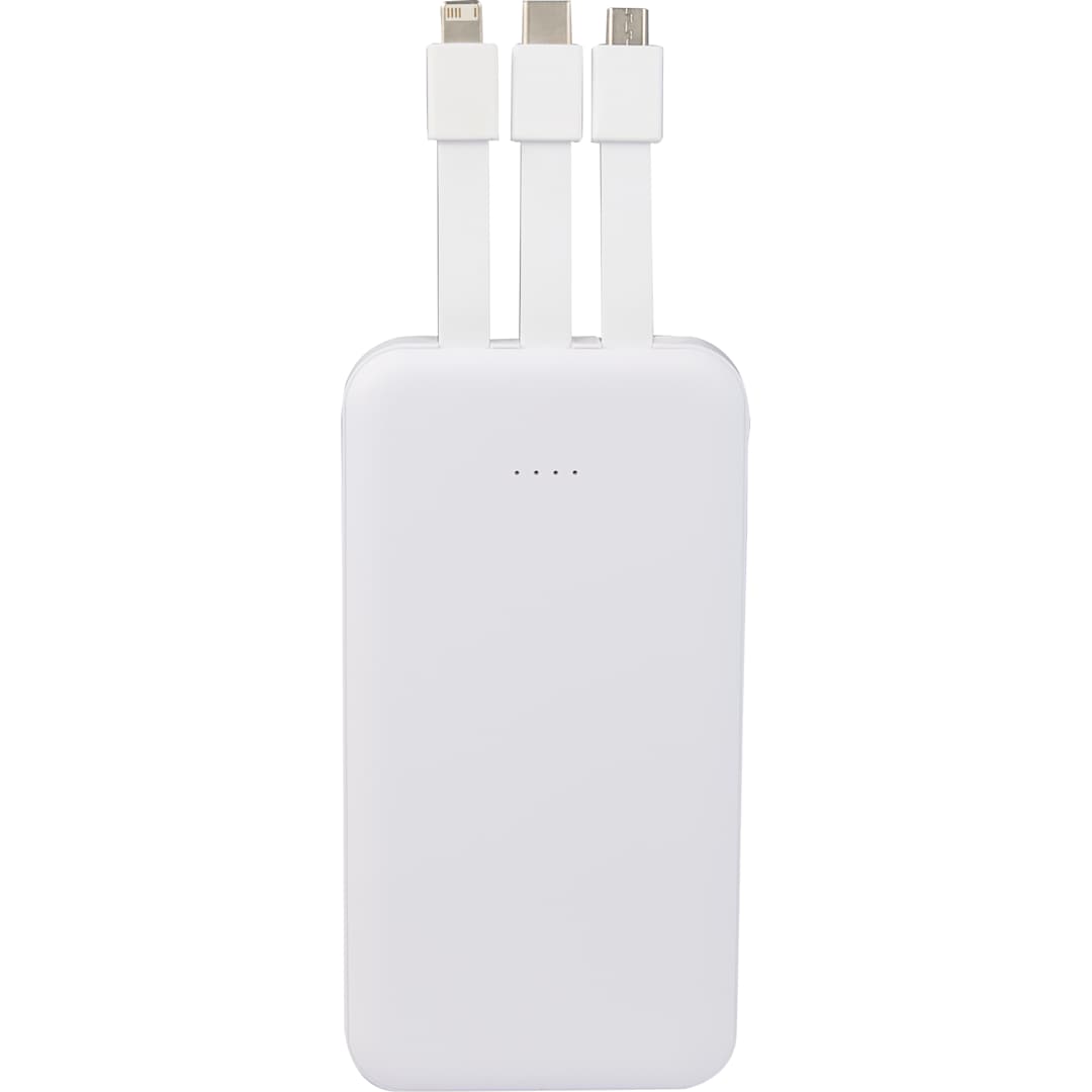 UL Listed 5,000 mAh Power Bank with Multi-Cables 35