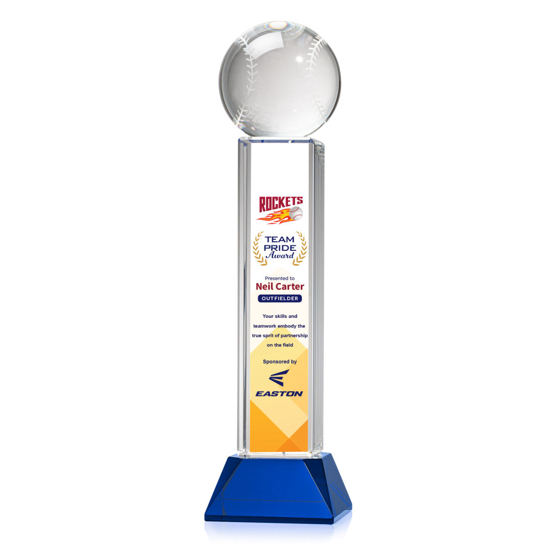 Baseball VividPrint™ Award on Stowe - Blue 12