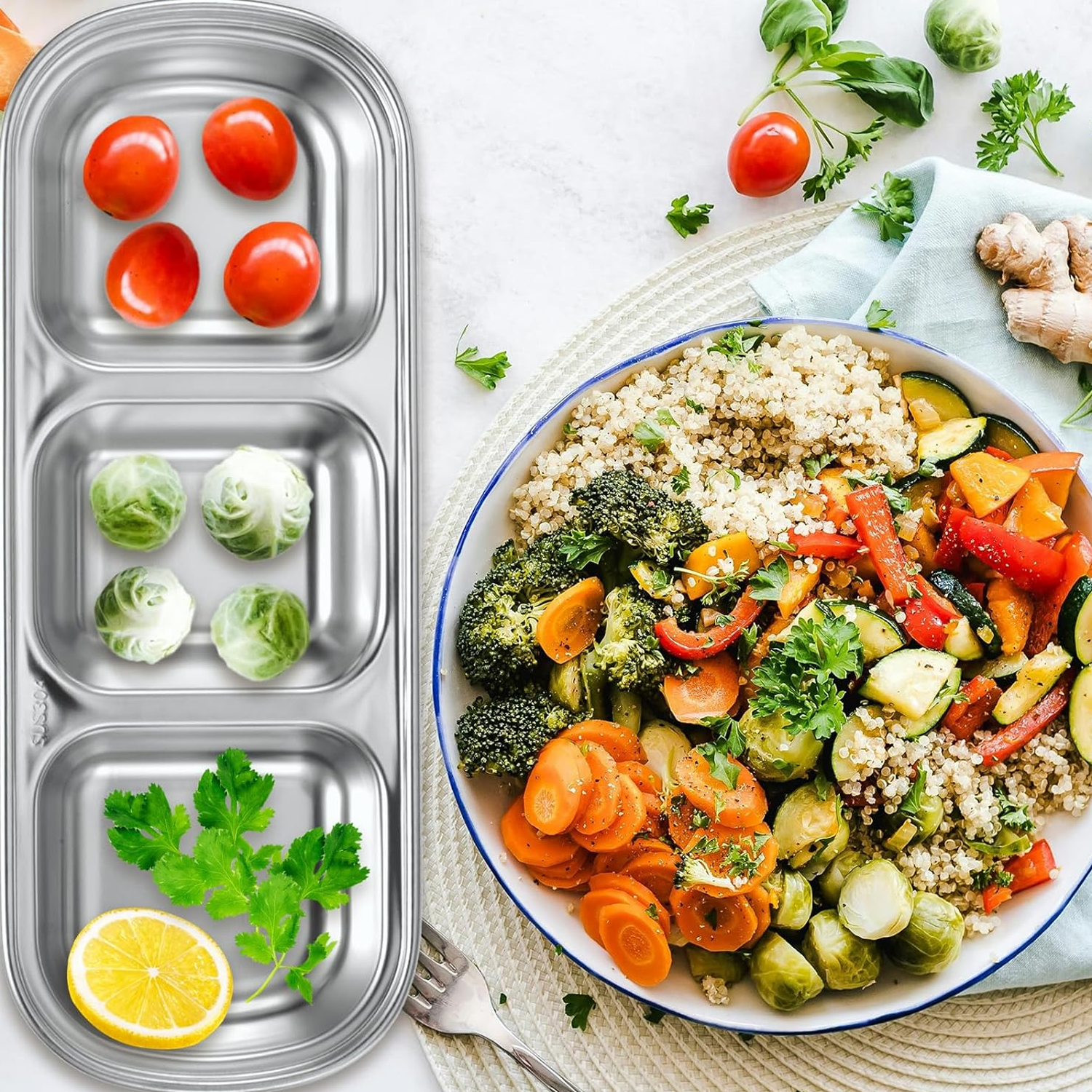 Korean style 304 stainless steel barbecue sauce tray 4
