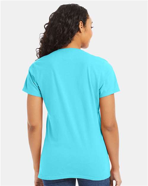Women's Garment-Dyed V-Neck T-Shirt - GDH125 25