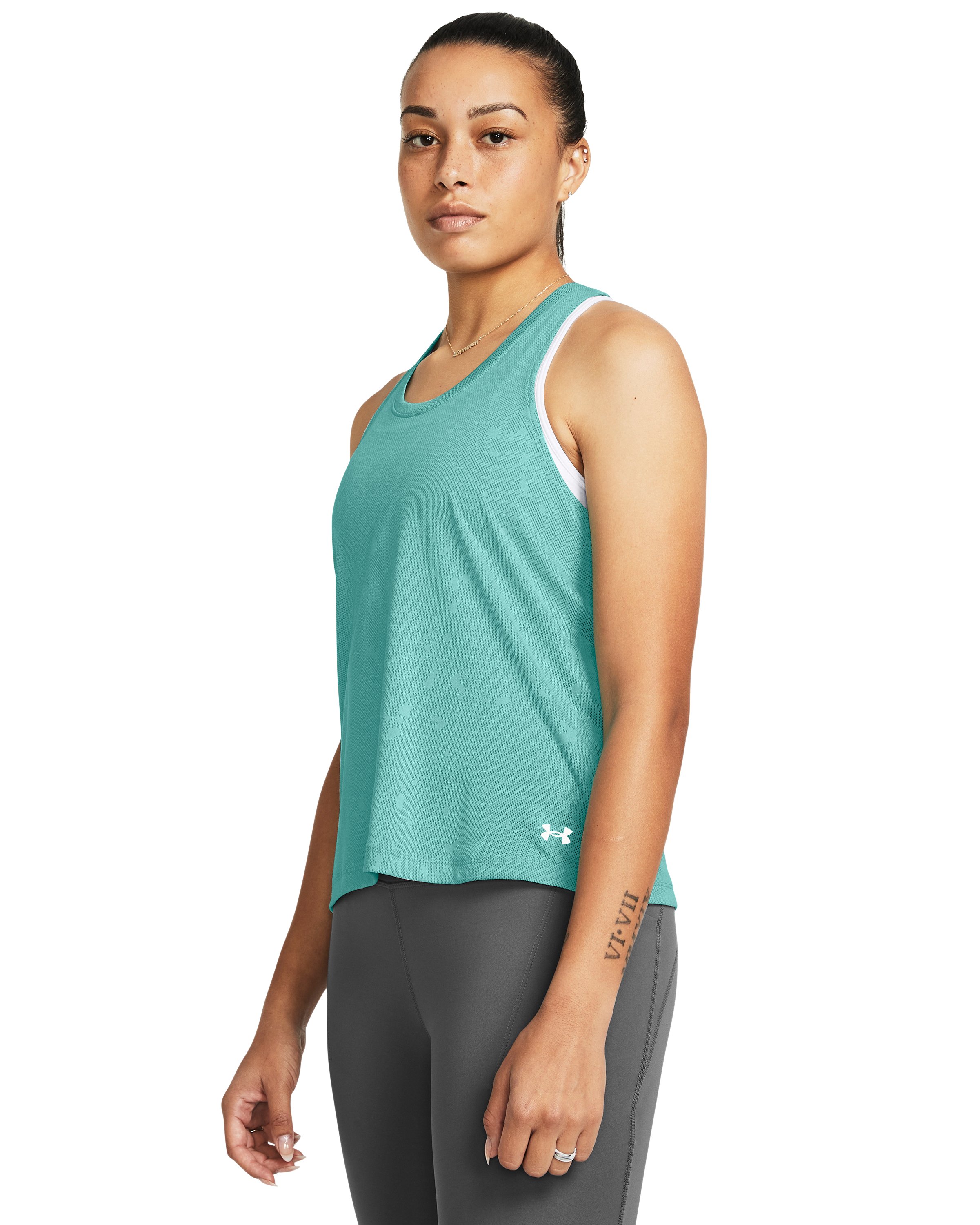 UA Launch Splatter Women's Singlet 2