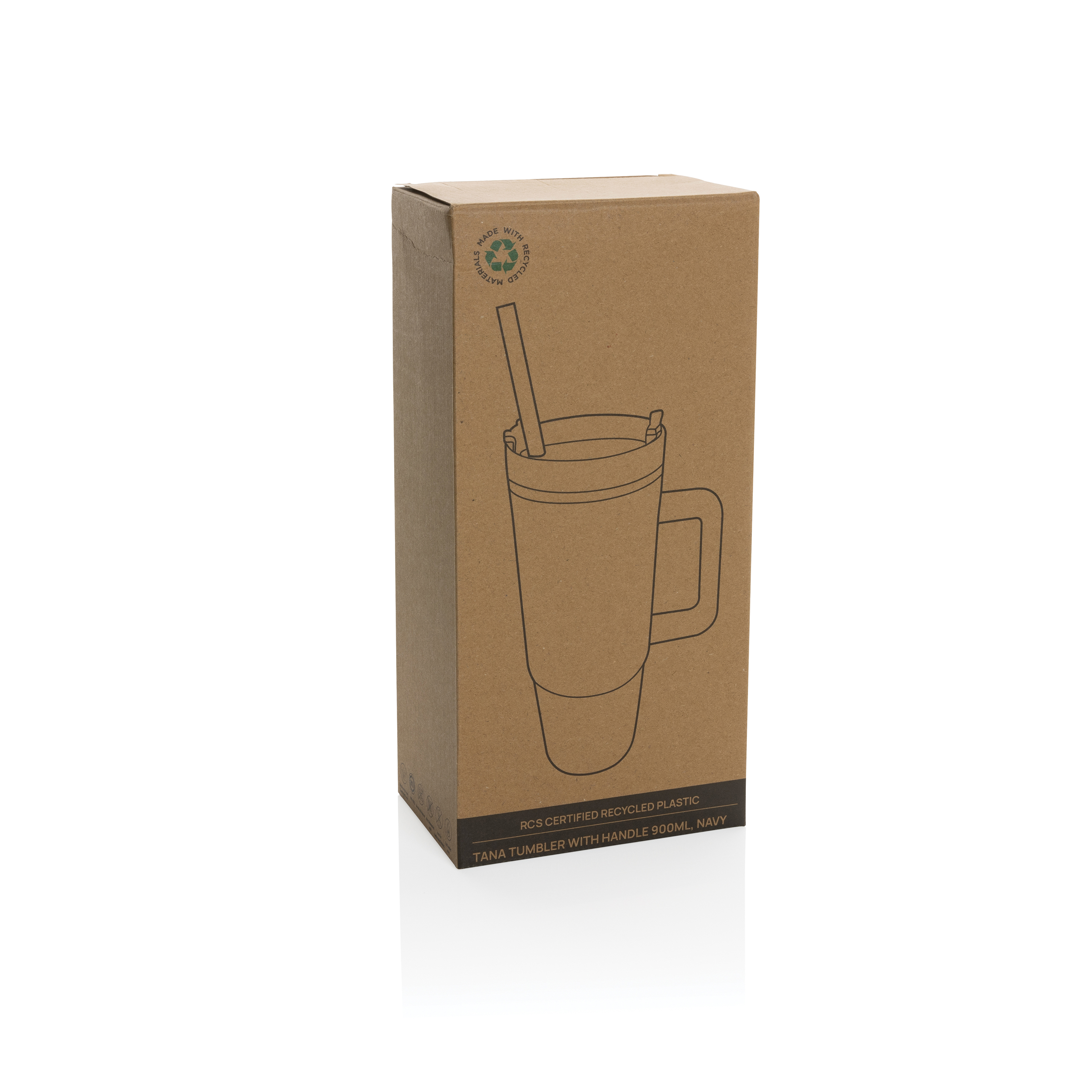 Tana Plastic Tumbler with Handle 900ML 25
