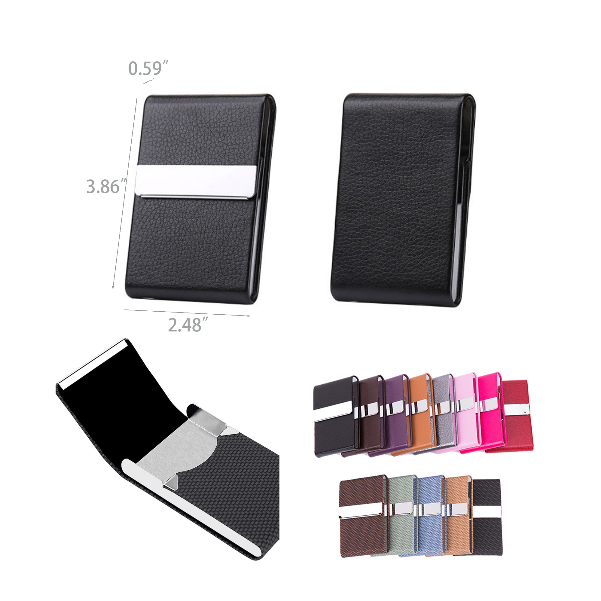 PU Leather Business Pocket Card Holders 2