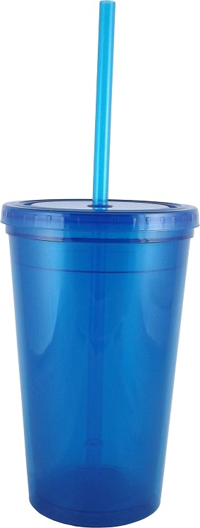 16 oz "Bolero" Polypropylene Double Wall Plastic Tumbler
