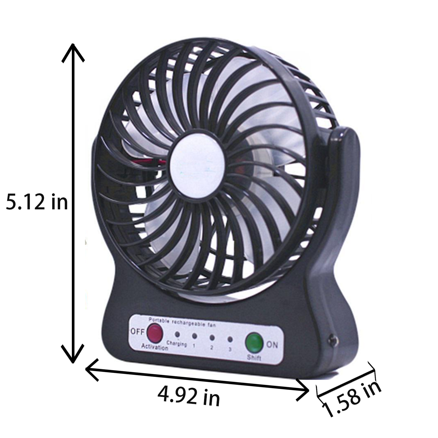 USB rechargeable portable mini fan 6