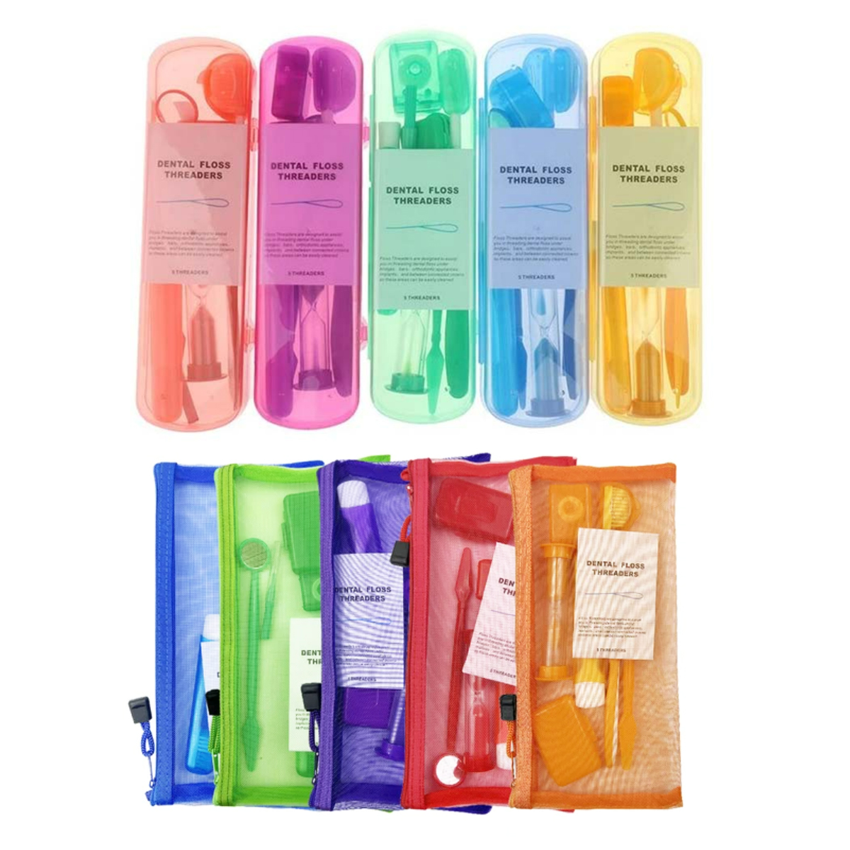 Orthodontic Oral Care Kit 8 Piece Set with Brush Floss 3