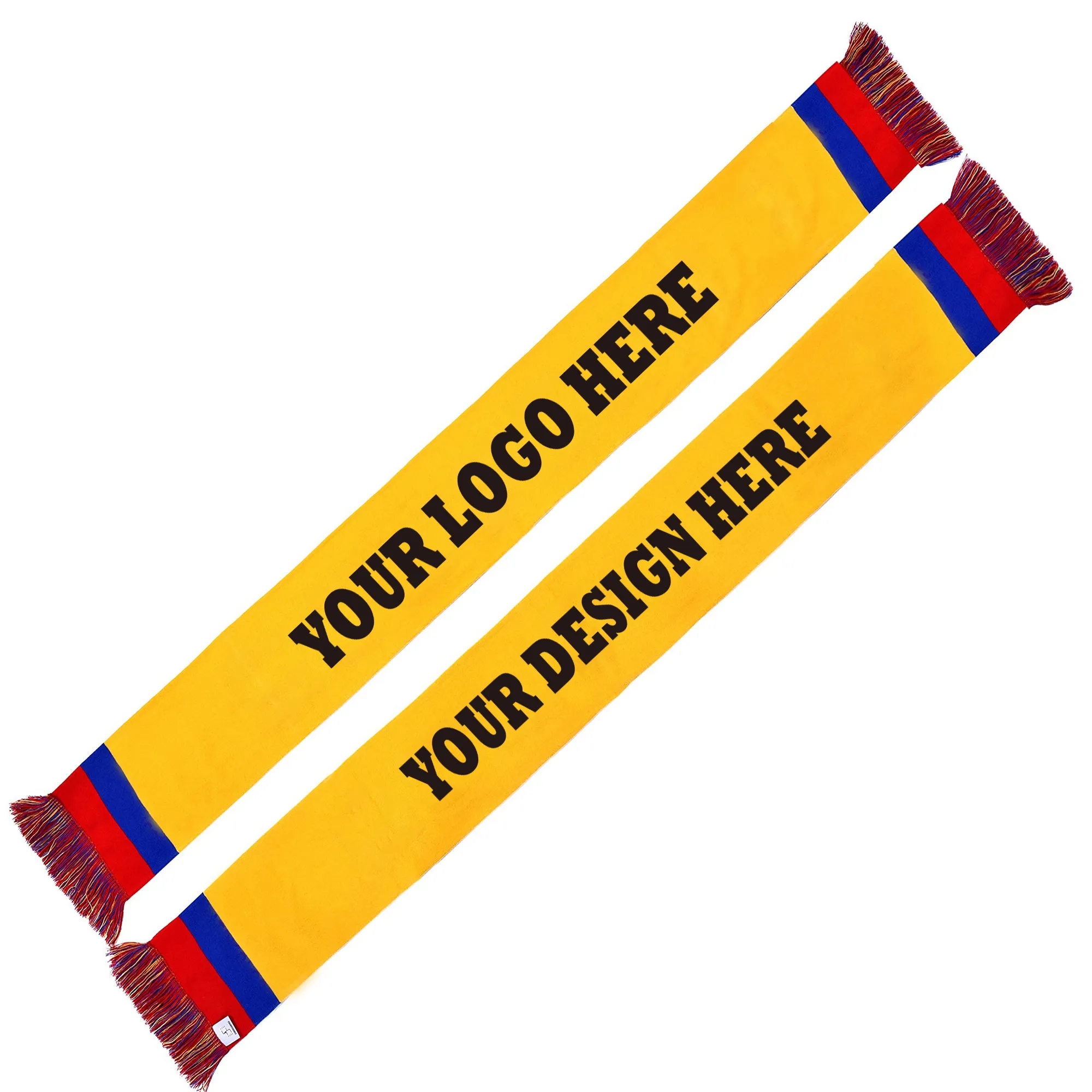 Double-sided Custom Stadium Soccer Knitted Scarf 2