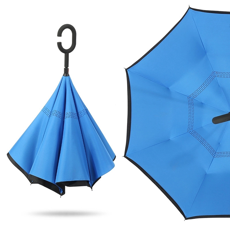 Auto Reversed Umbrella with Straight Handle 5