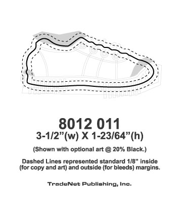 Magnet - Shoe Shape (3.5x1.359375) - 25 Mil. 3