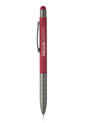 Geometric Aluminum Ball Point Pens with Stylus 21
